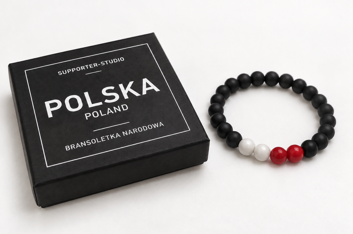 Bransoletka koralikowa Polska - Black