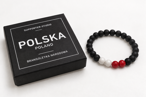 Bransoletka koralikowa Polska - Black